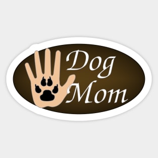 Dog Mom - Palm to Paw High Five Sticker